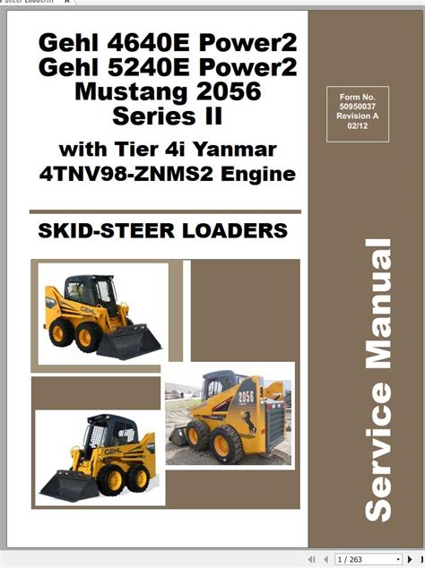 gehl 4640e skid steer|gehl 4640 manual.